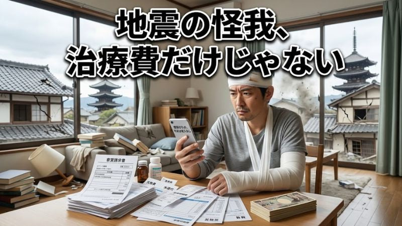 地震で骨折したらいくらかかる？怪我がもたらす「見えない経済損失」