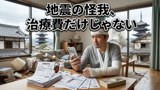 地震で骨折したらいくらかかる？怪我がもたらす「見えない経済損失」