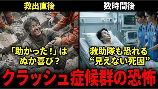 瓦礫の下から生還したのに、なぜ？救助後に急変する「クラッシュ症候群」の真実と、体を1ミリも挟ませないための鉄の空間。