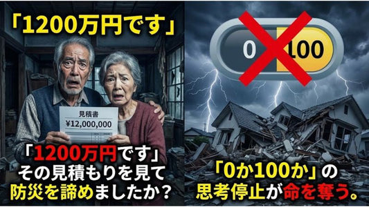 「耐震リフォームは高すぎる」と絶望したあなたへ。家全体を直さず、“寝室だけ”を最強の要塞にする「点」の防災思考。