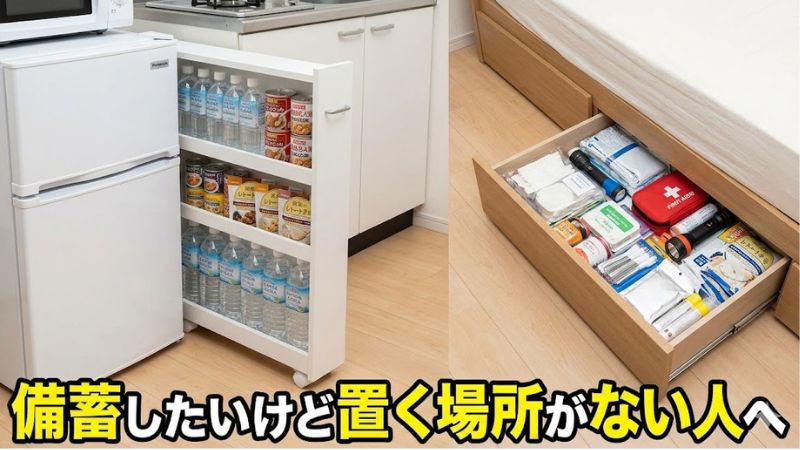 防災備蓄は「置く場所がない」で止まっていませんか？限られた住空間で1週間分を確保する収納戦略
