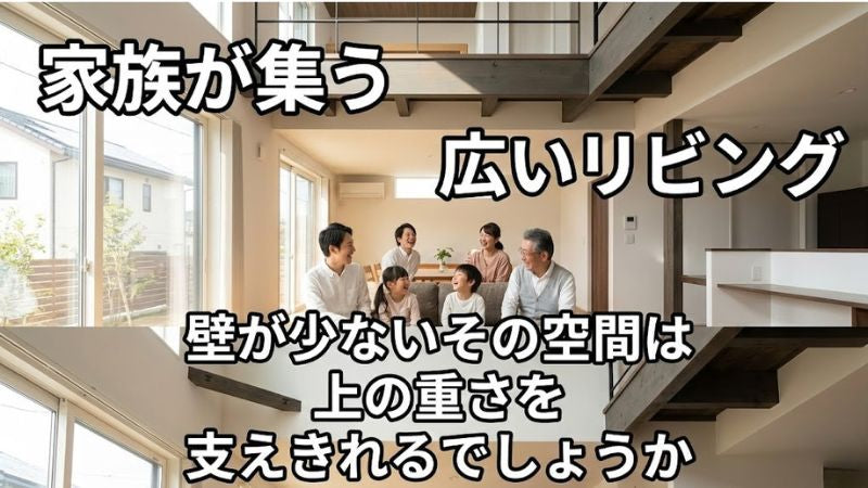 快適な「広々としたLDK」が抱える構造的な弱点 柱や壁が少ない1階空間で命を守り抜くための局所防衛