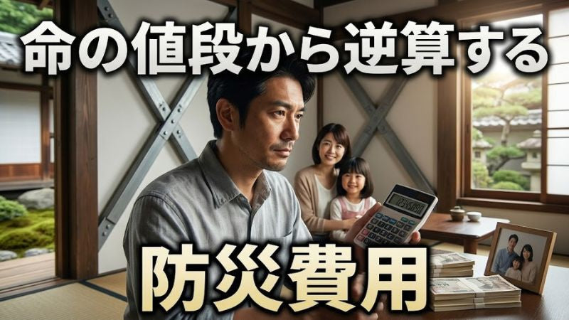 「防災にお金をかけたくない」が最も高くつく理由──命の値段から逆算する、地震対策の適正コスト