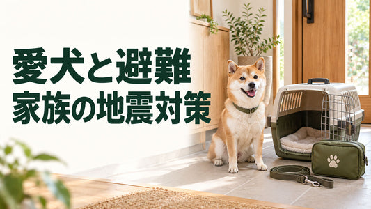 愛犬と避難｜家族の地震対策を伝えるブログ見出し画像