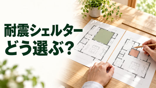 耐震シェルター｜どう選ぶ？を伝えるブログ見出し画像