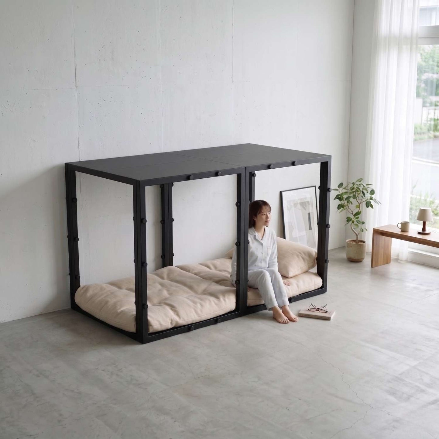 命を守る、鉄の家具。TETUNOMA（鉄の間）耐震シェルターベッドフレーム　2026年7月～先行予約受付開始